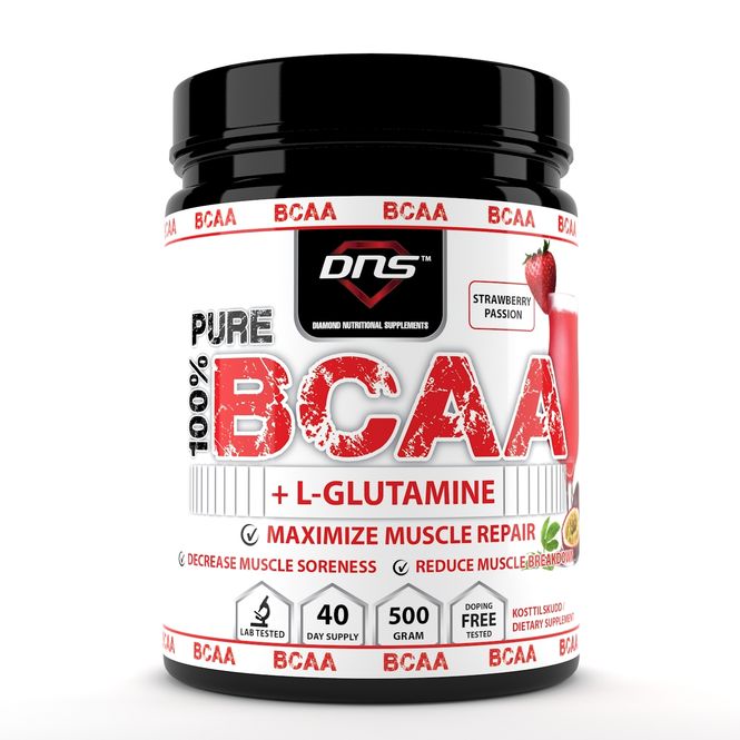 Hovedbilde BCAA + L-Glutamin Strawberry Passion - 500 gram