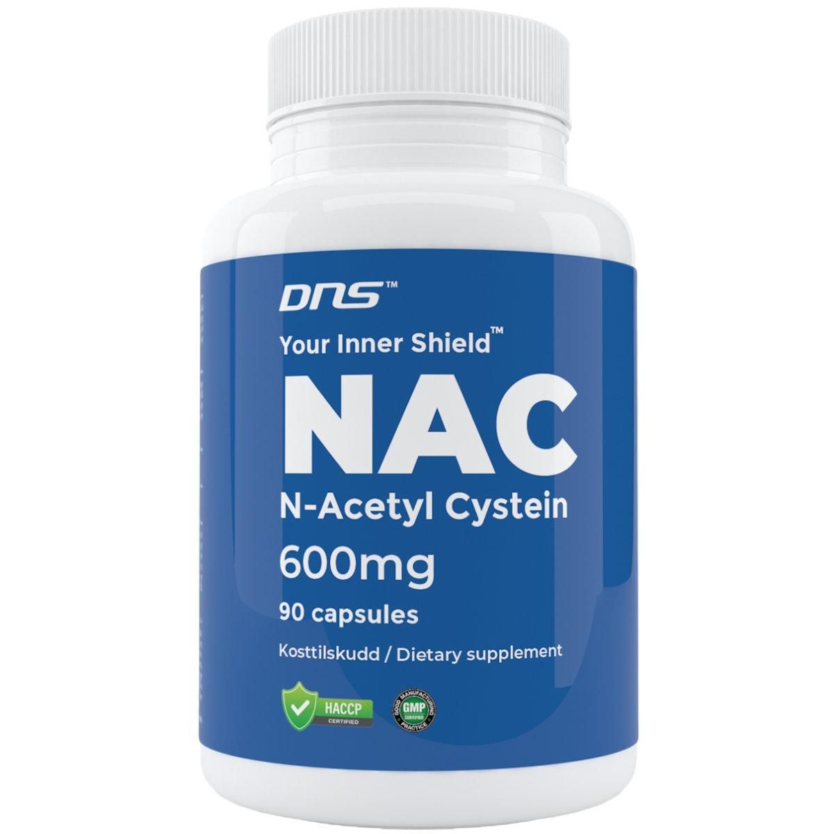 N-Acetyl Cysteine NAC 600 mg - 90 kapsler
