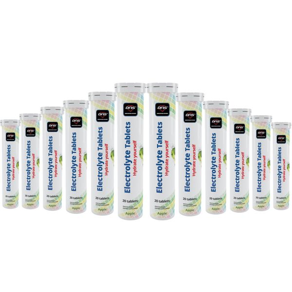 12-pack Electrolyte -  Hydrate Yourself - 12 x 20 Brusetabletter - Apple
