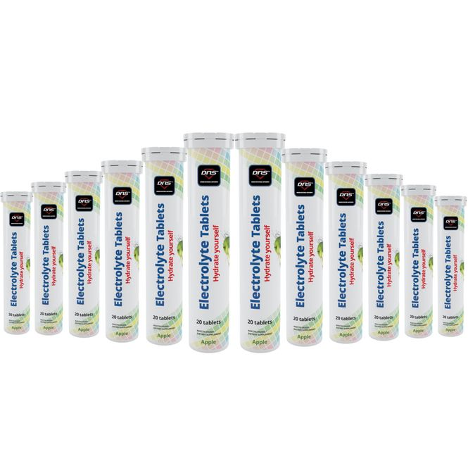 Hovedbilde 12-pack Electrolyte -  Hydrate Yourself - 12 x 20 Brusetabletter - Apple