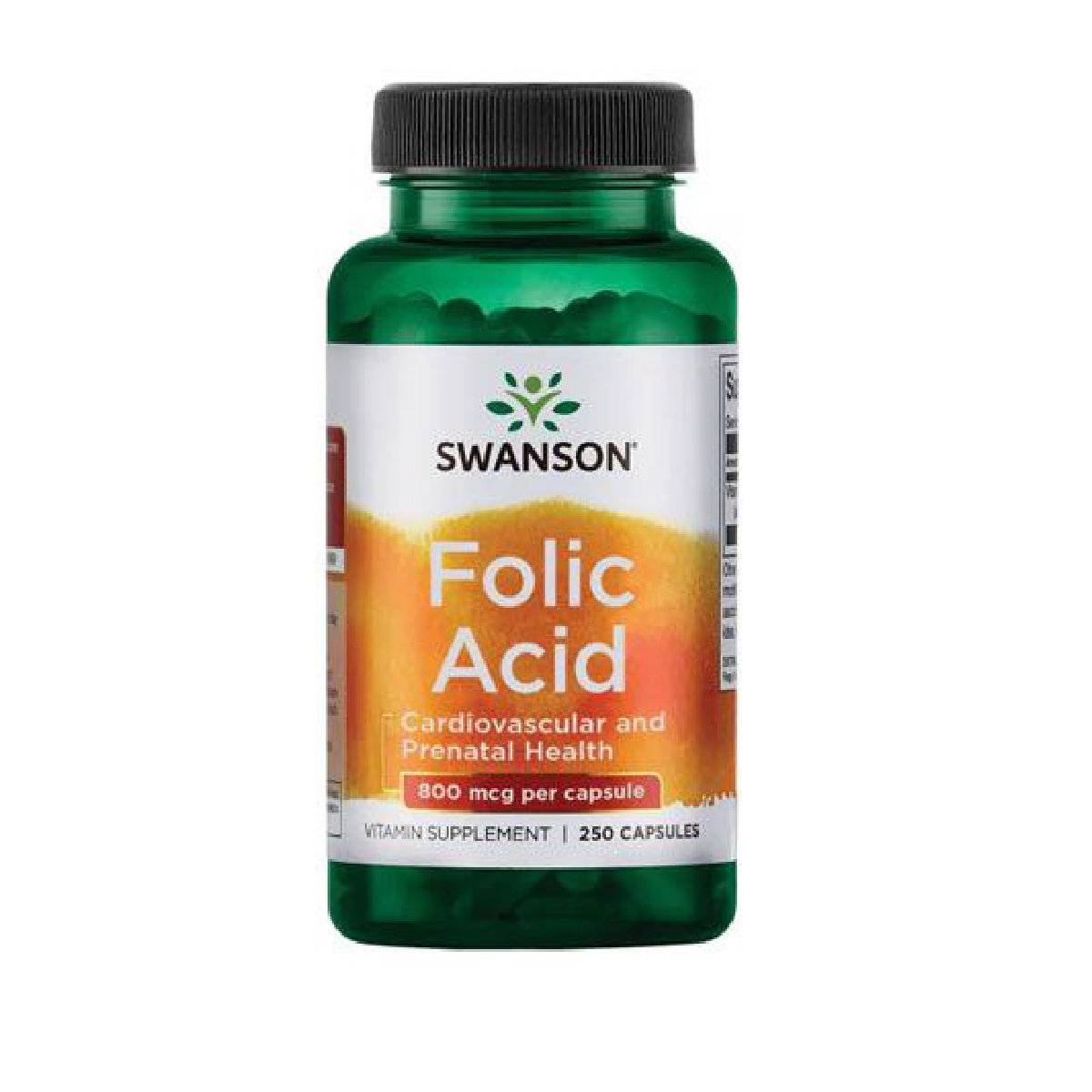 250 kapsler med folsyre 800 mcg per kapsel! Kost1 Kosttilskudd AS