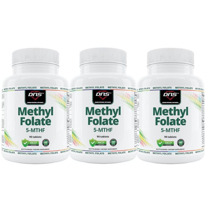 Hovedbilde 3-pack Folate 5-Methyltetrahydrofolic Acid - Metylfolat - 3 x 90 tabletter