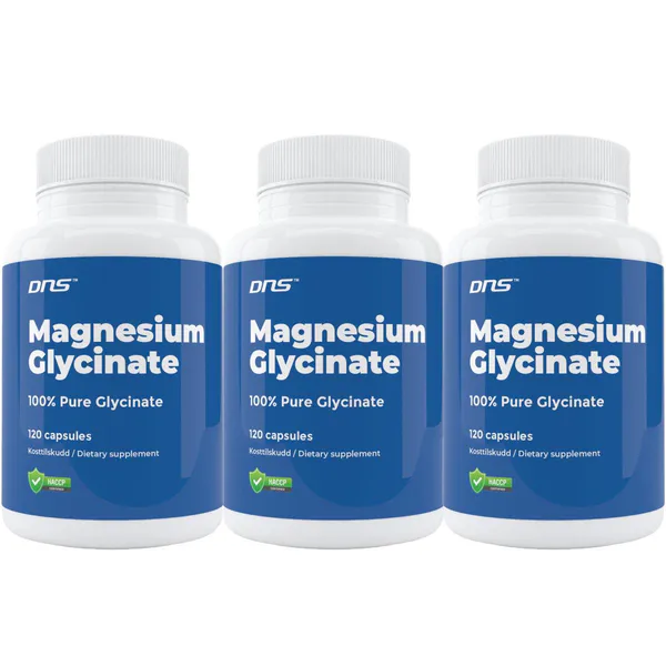 NYHET! 3-pack Magnesium Glycinate - 3 x 120 kapsler