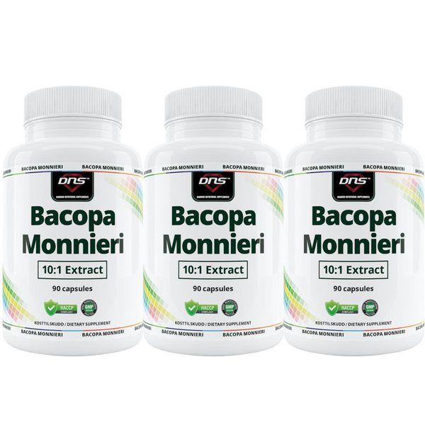 3-pack Bacopa Monnieri Extract - 3 x 90 kapsler