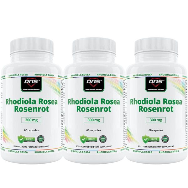 3-pack Rhodiola Rosea Rosenrot - 3 x 60 kapsler