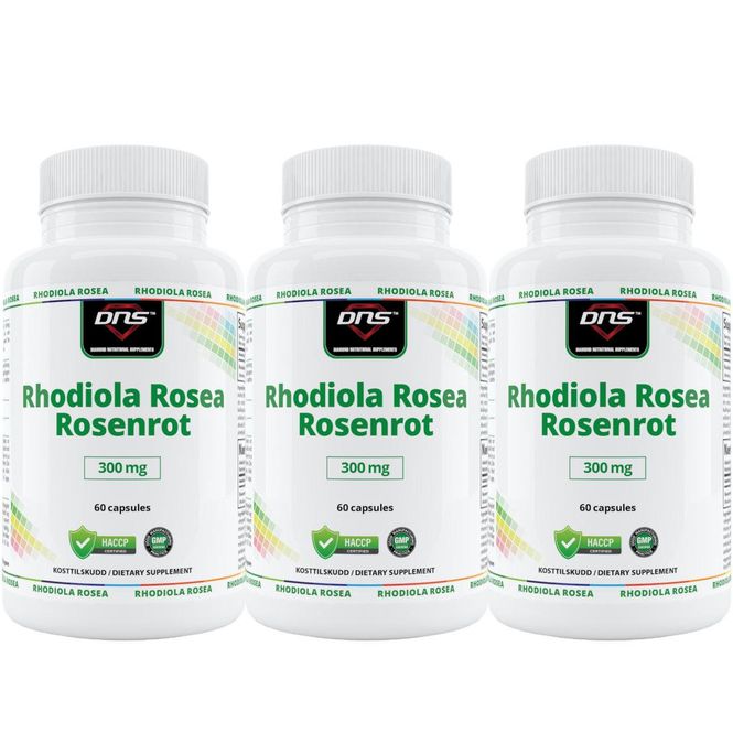Hovedbilde 3-pack Rhodiola Rosea Rosenrot - 3 x 60 kapsler