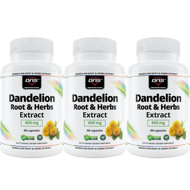 Hovedbilde 3-pack Dandelion Root & Herbs Extract (Løvetannrot) - 3 x 60 kapsler
