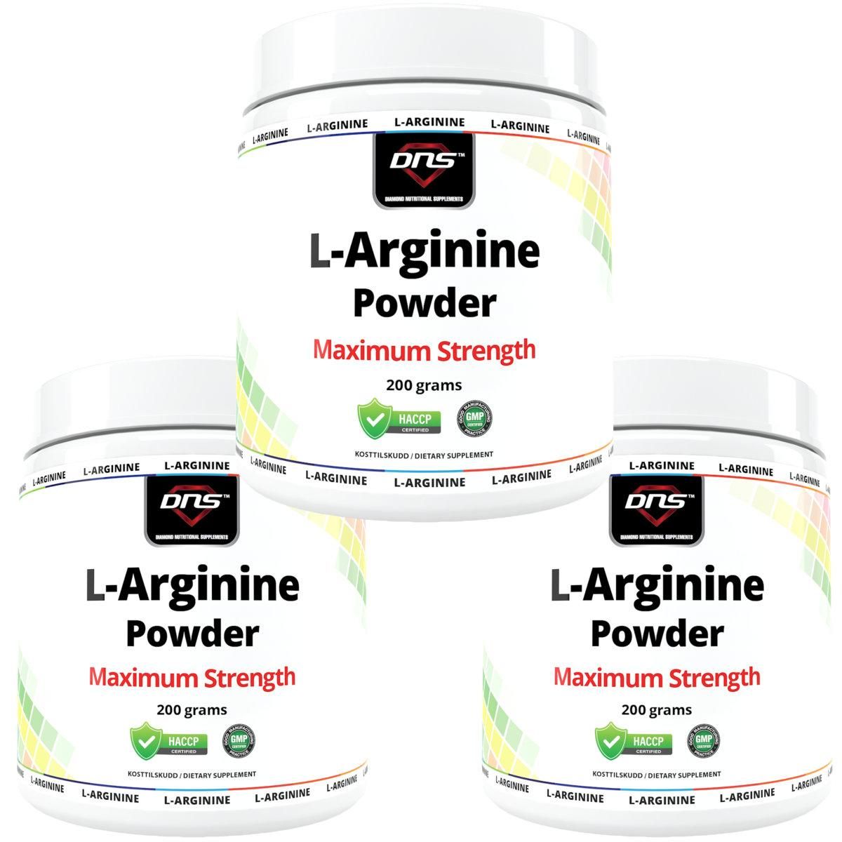 3-Pack L-Arginine - 3 x 200g