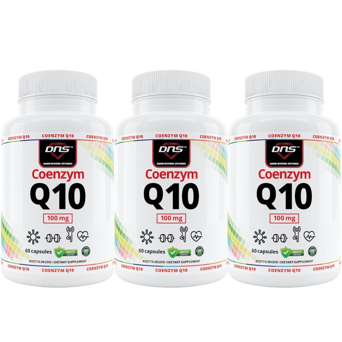 3-pack Coenzyme Q10 (100 mg) - 3 x 60 kapsler