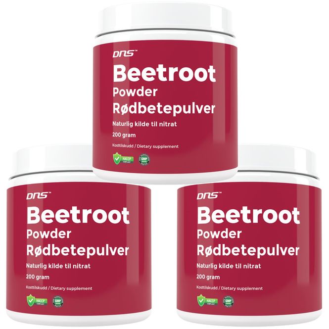 Hovedbilde 3-pack Beetroot Powder - Rødbete pulver -  3 x 200 gram