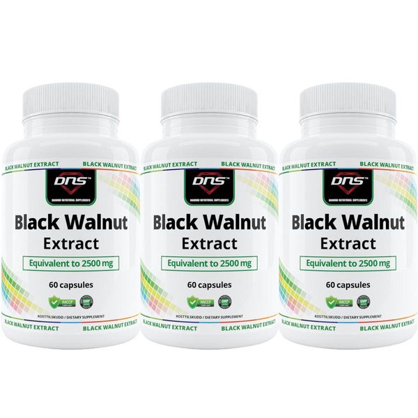 3-pack Black Walnut Extract - Digestive Health - 3 x 60 kapsler