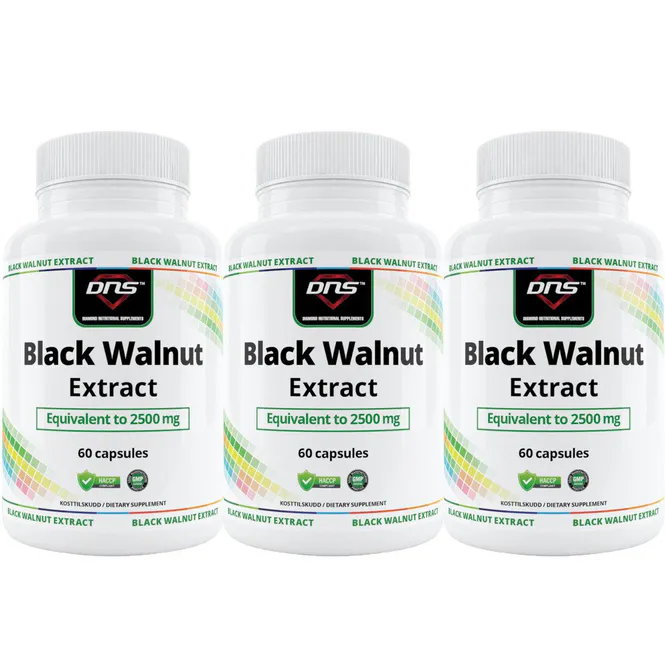 Hovedbilde 3-pack Black Walnut Extract - Digestive Health - 3 x 60 kapsler