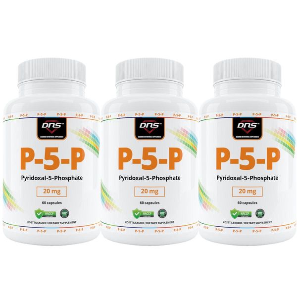 3-pack P-5-P - Vitamin B6 - 3 x 60 kapsler