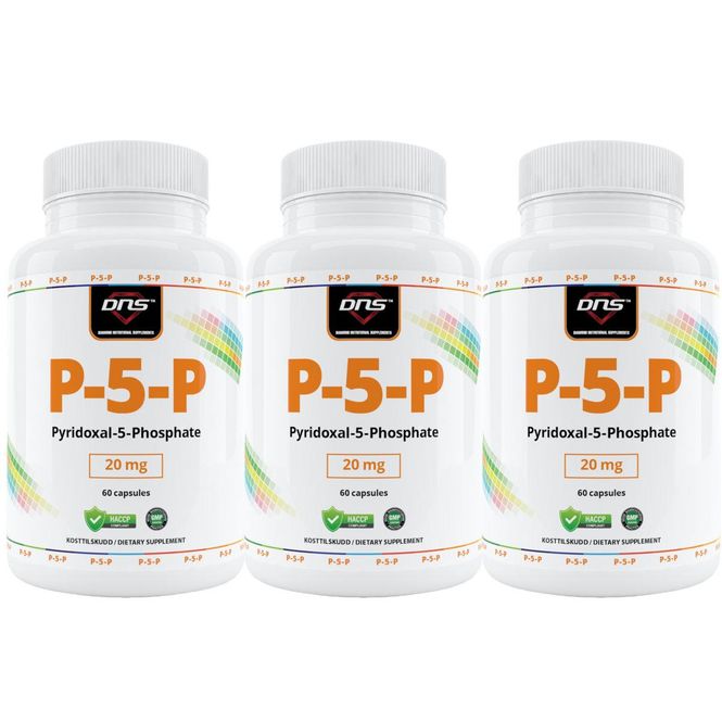 Hovedbilde 3-pack P-5-P - Vitamin B6 - 3 x 60 kapsler