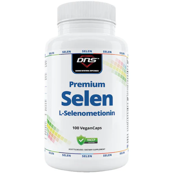 Premium Selen - L-Selenmetionin - 100 kapsler
