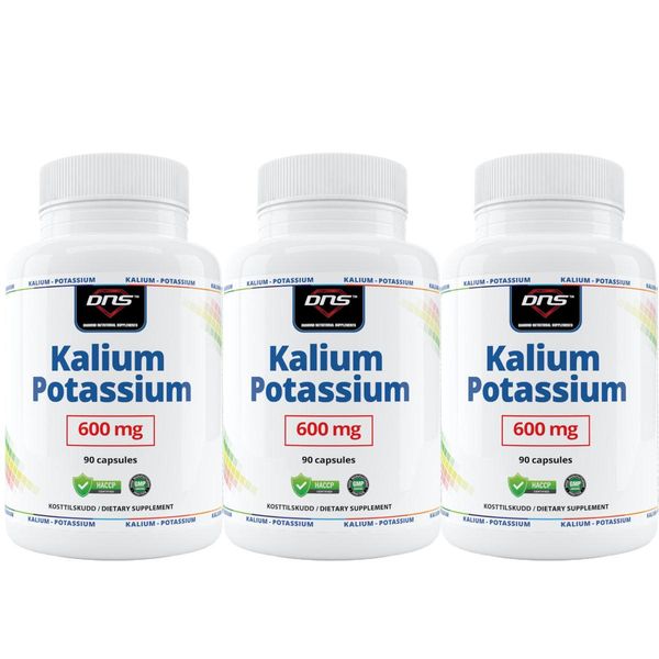 3-pack Kalium - Potassium - 3 x 90 kapsler