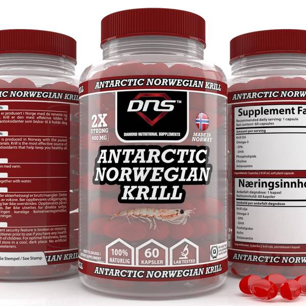 3-pack Antarctic Norwegian Krill Double Strength - 3 x 60 kapsler