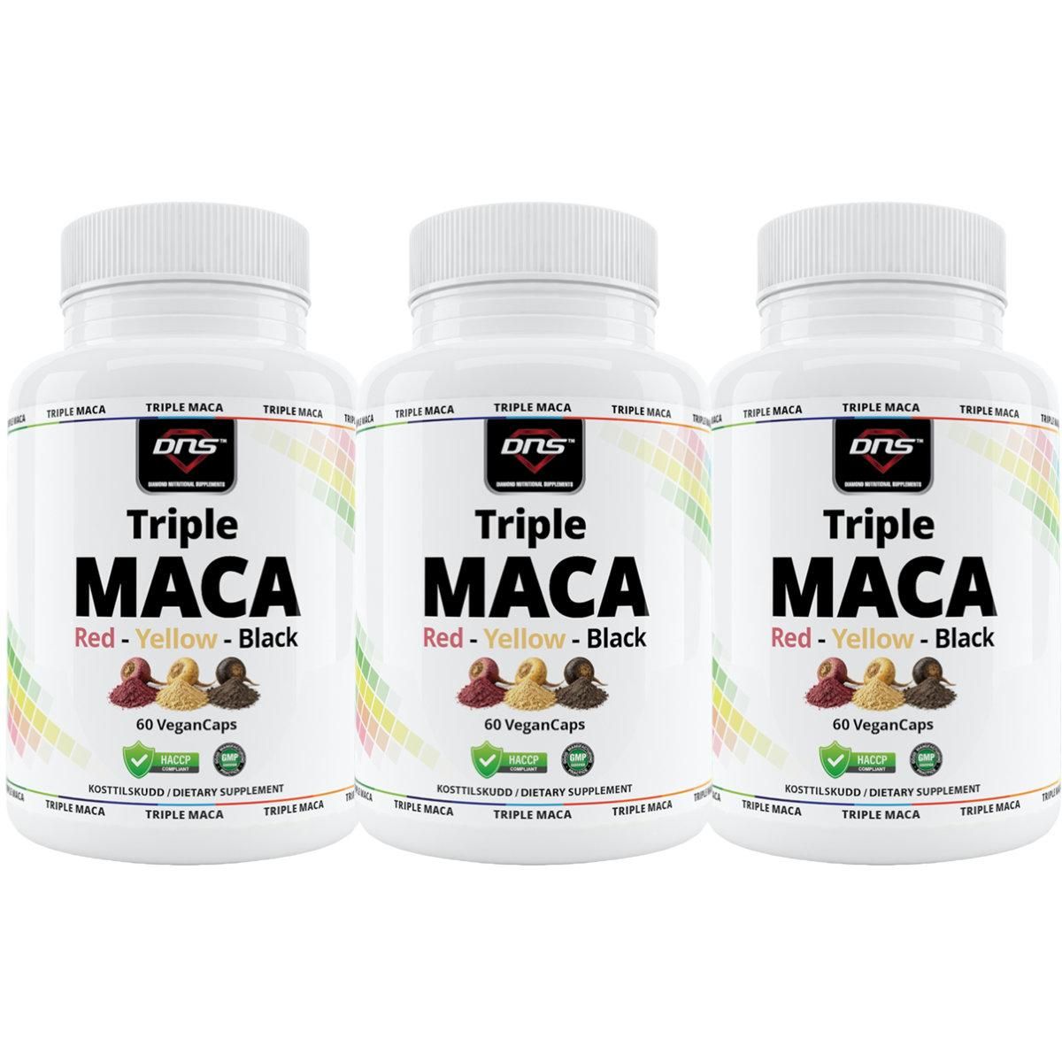 3-pack Triple Maca - 3 x 60 kapsler