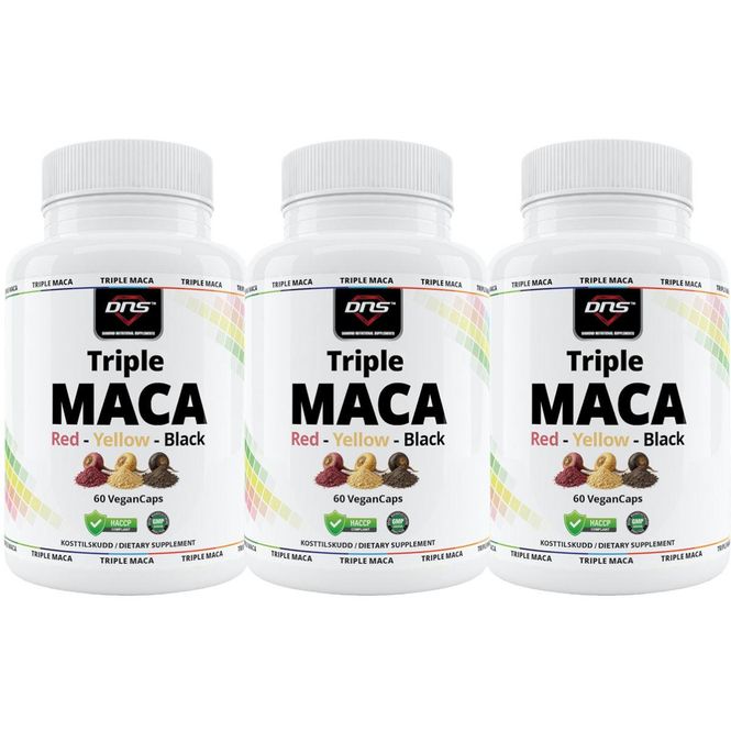 Hovedbilde 3-pack Triple Maca - 3 x 60 kapsler